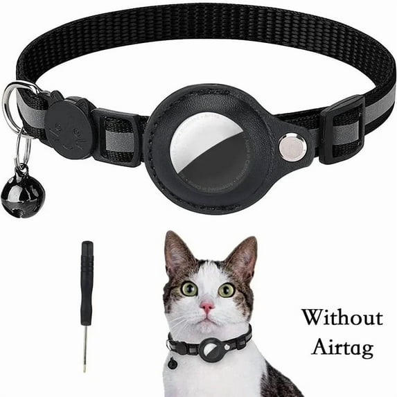 Anti-Lost Cat Collar for Airtag GPS Tracker With Bell Cats Necklace Kitten