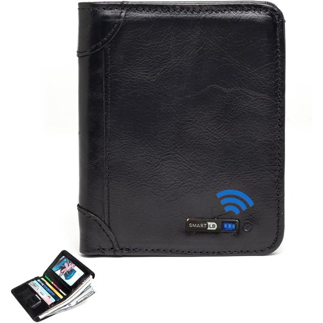 AntiLost Trackable Wallet Mens Bluetooth Wallet with GPS Position
