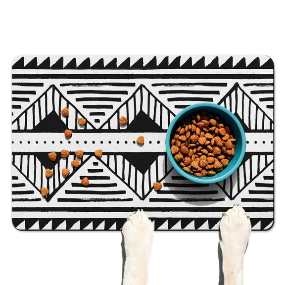 Anti-Mess Dog Feeding Mat - Multi-Layer Pet Bowl Mat for Food and Water, Non-Slip, Absorbent, and Durable for All Floors