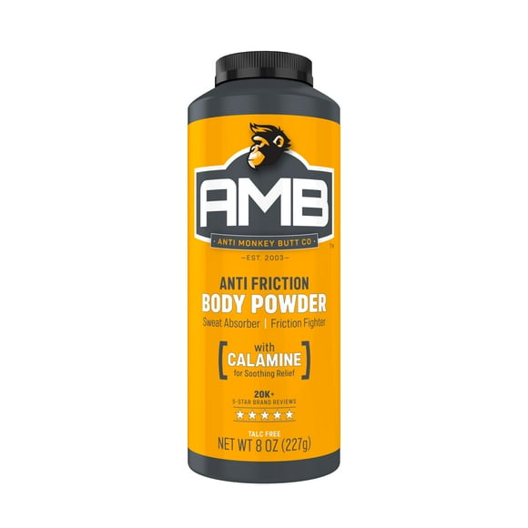 Anti Monkey Butt Anti Chafing, Anti Itch Body Powder and Foot Powder, 8 Oz