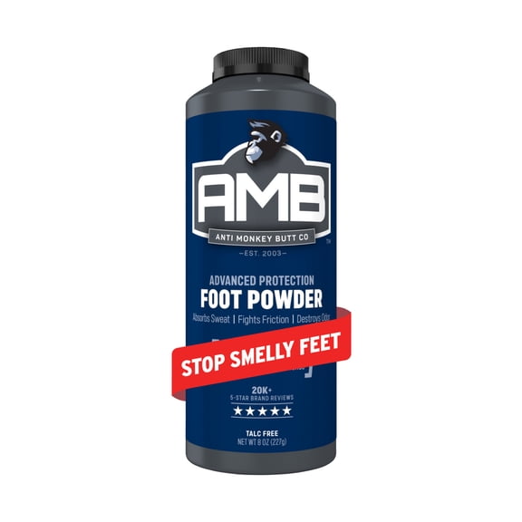 Anti Monkey Butt Body Powder and Foot Powder for Men and Women, 8 oz