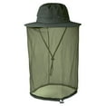 thumbnail image 1 of Anti-Mosquito Mask Hat Net Mesh Head Face Protector, IC ICLOVER Insect Bee Mosquito Bug Resistant Sun Hat Safari Hat Without UV Protection for Travel Camping Pasture, Green, 1 of 9