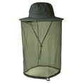 thumbnail image 1 of Anti-Mosquito Mask Hat Net Mesh Head Face Protector,Insect Bee Mosquito Bug Resistant Sun Hat Safari Hat Without UV Protection for Travel Camping Pasture,Green, 1 of 8
