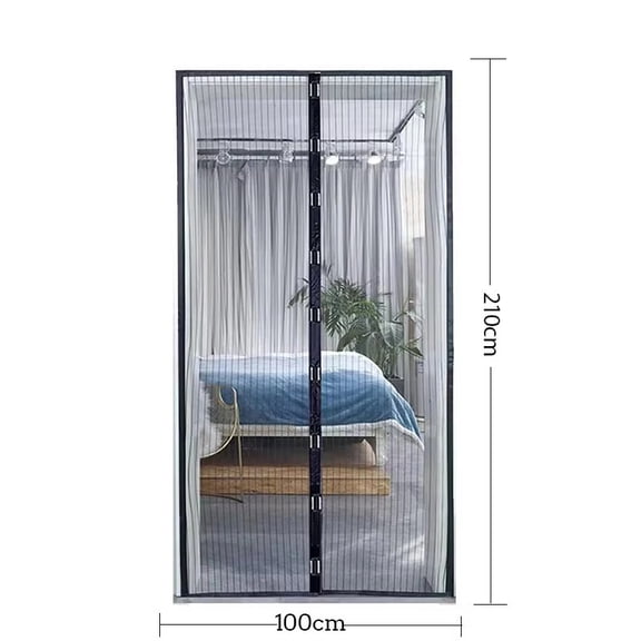 Anti-Mosquito Mesh Auto-Close Magnetic Anti-mosquito Mesh Invisible Door Mesh Anti-bug Fly Partition Curtain Magic Mesh
