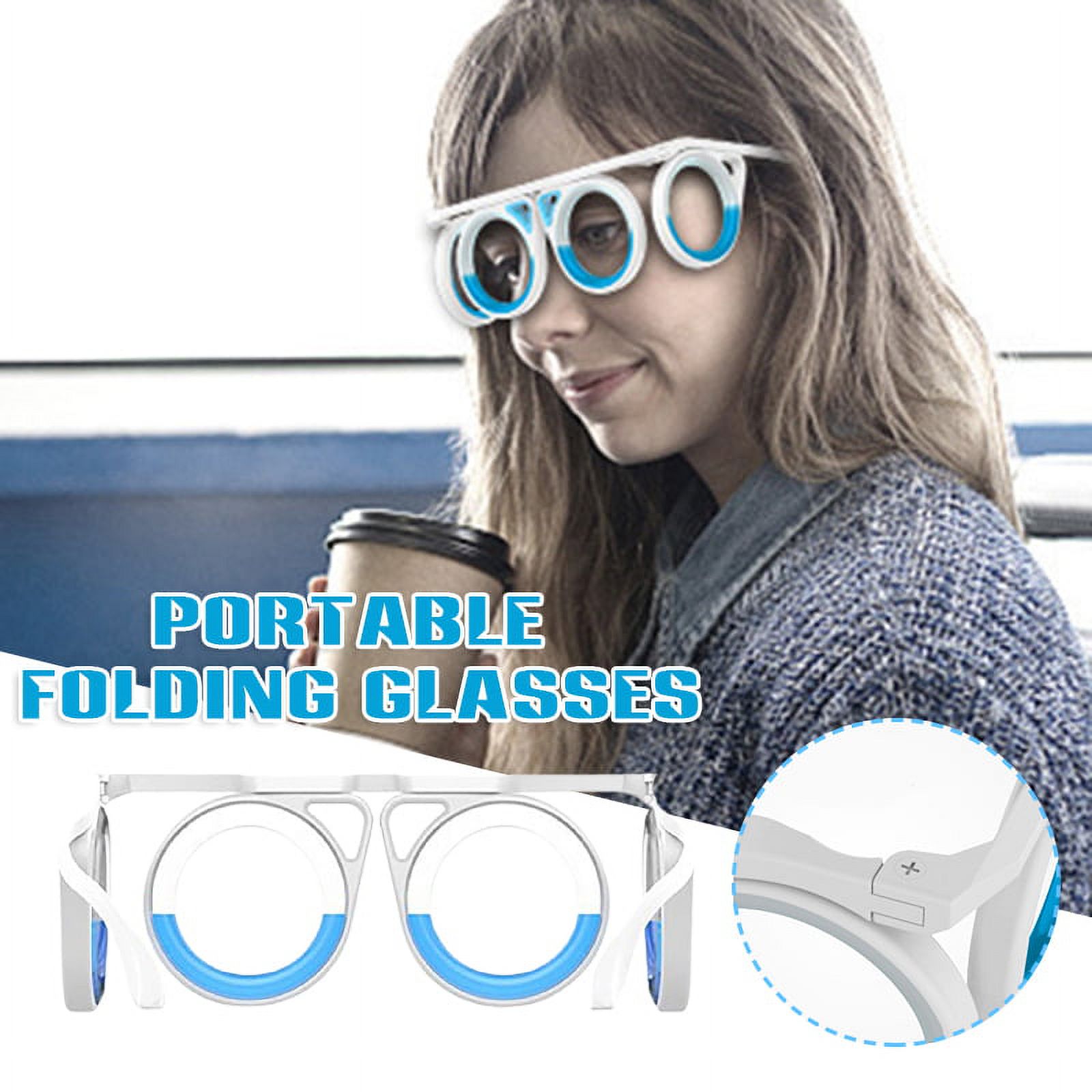 AntiMotion Sickness Smart Glasses Ultralight Foldable Vertigo Prevent
