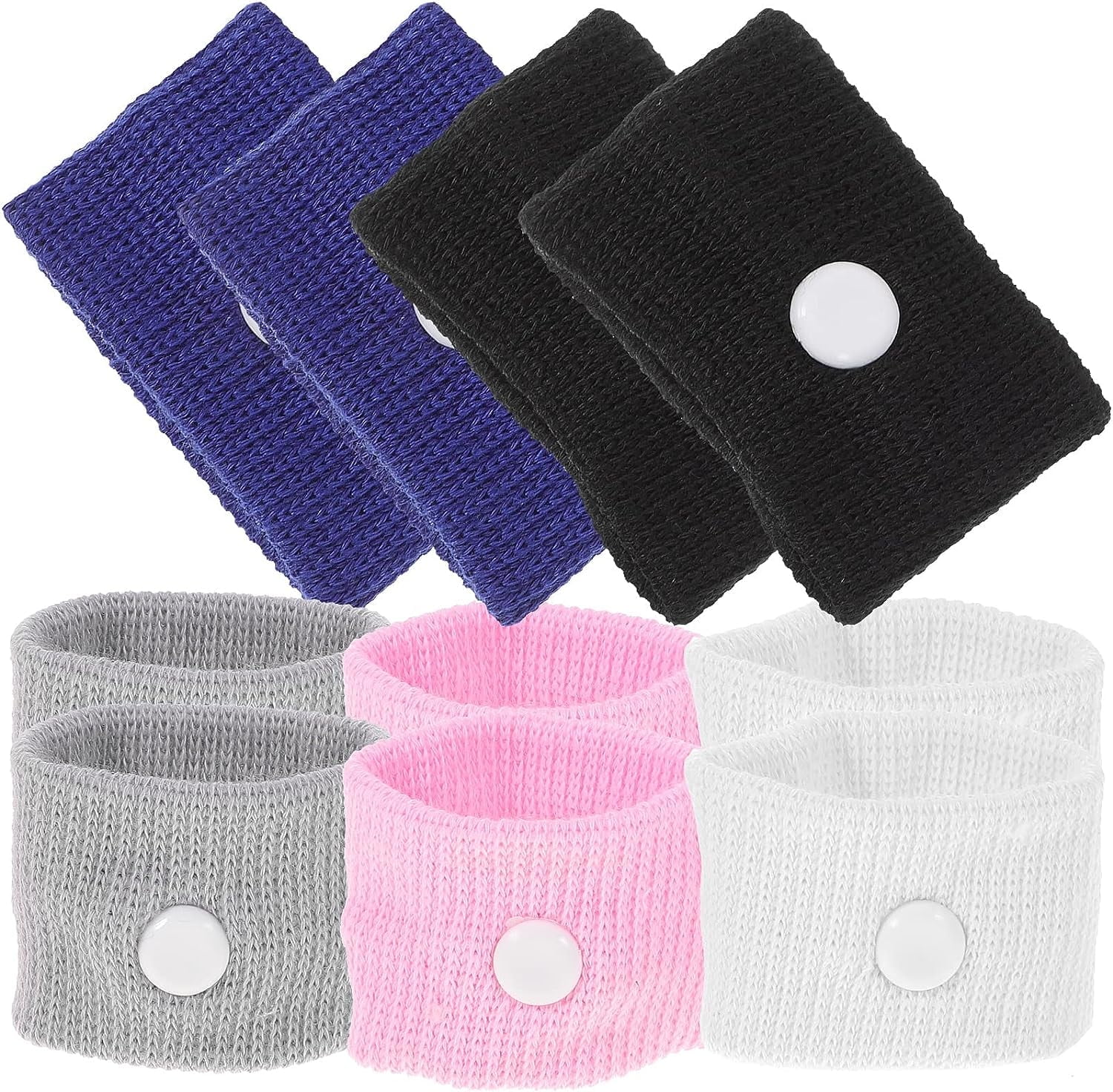Anti Nausea Wristband - 5 Pairs Motion Sickness Bands for Pregnant Women Adult, Sea Sickness Wristbands for Sea Car Flying Travel