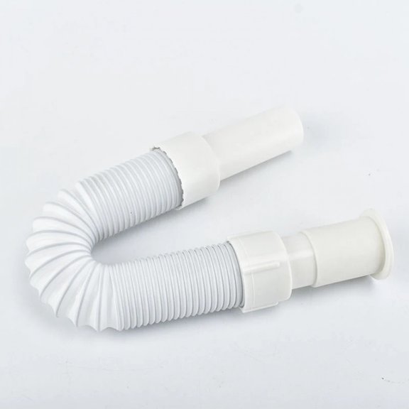 Anti-Odor 1-1/4 Inch Expandable Flexible 17-42 Inch Universal Kitchen Sink Sewer Drain Pipe Tube S Trap, Bathroom Vanity Sink Dr