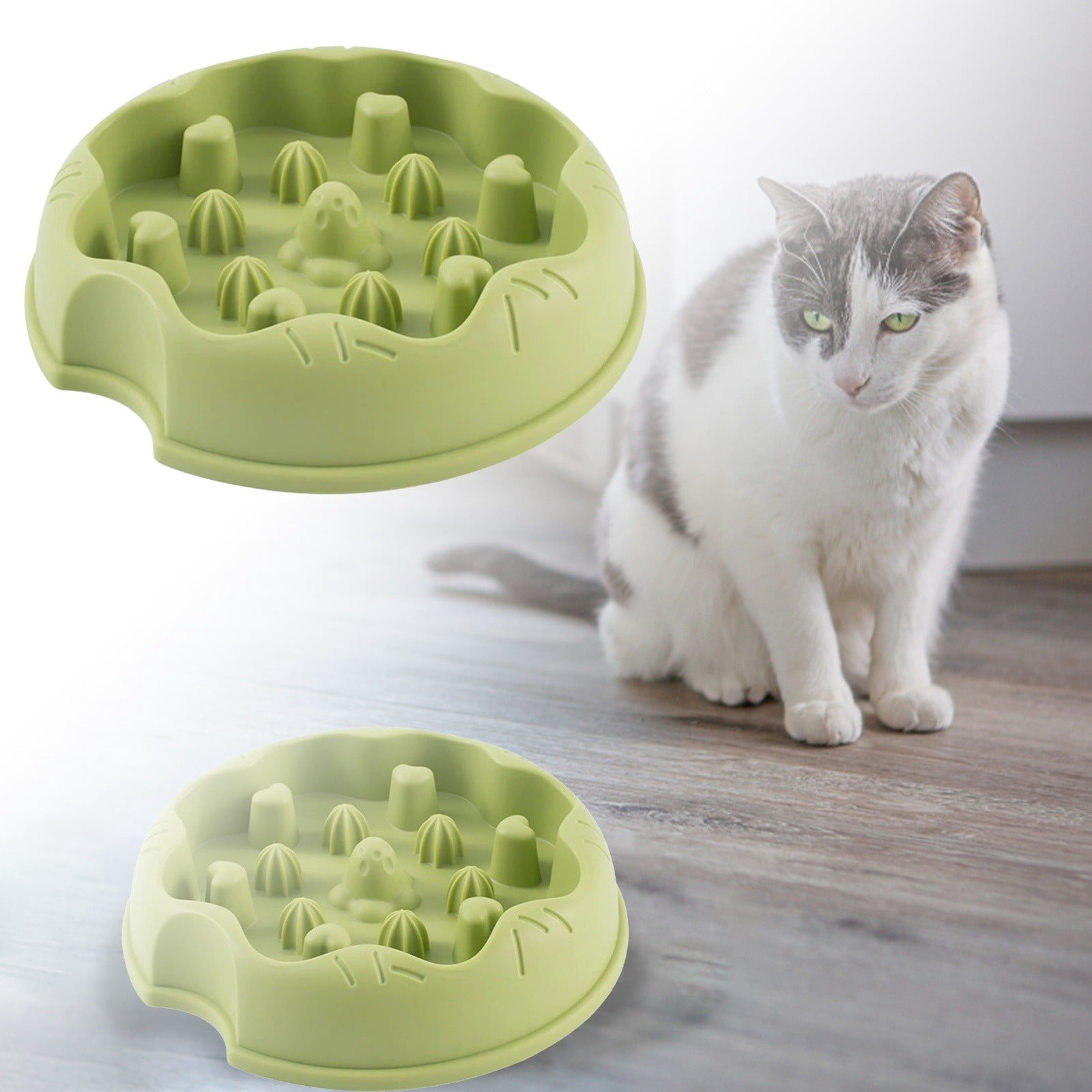 Anti-Overturn Pet Bowl - Cute Slow Feeder for Dogs & Cats, Non- Puzzle ... - Slow Feeder For Pets With Digestive Issues And Allergies