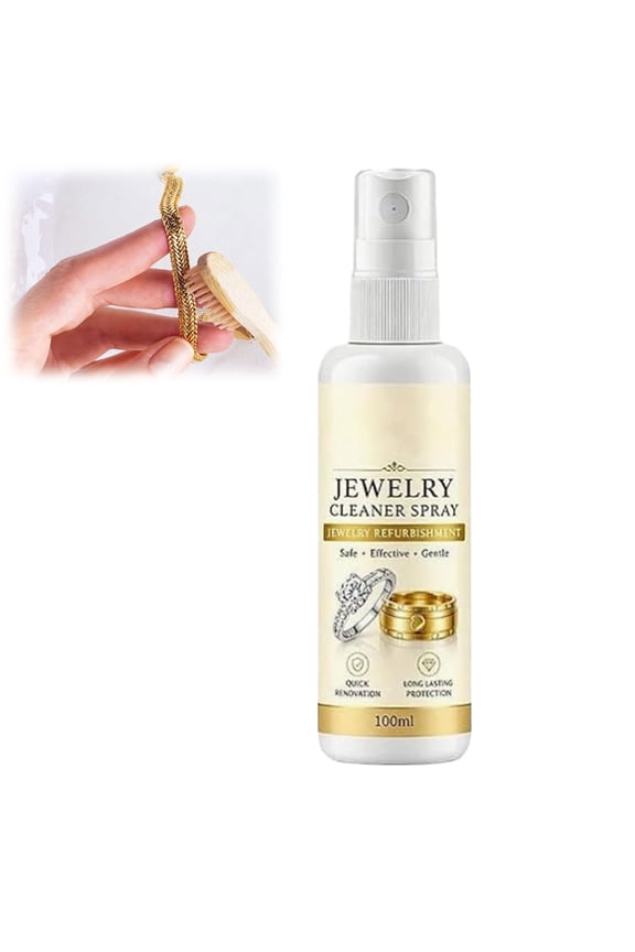 Anti-Oxidation Jewelry Cleaner Spray, Protection Maintain Brilliant Luster, Quick and Easy Jewelry Cleaner Solution Suitable for Metals, Gemstones