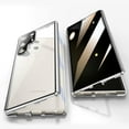 thumbnail image 1 of Anti Peeping Case for Samsung Galaxy S23 Ultra, 360 Degree Front and Back Privacy Tempered Glass Cover, Anti SPY Screen, Anti Peep Magnetic Adsorption Metal Bumper for S23 Ultra (Silver), 1 of 9