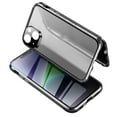 thumbnail image 1 of Anti Peeping Case for iPhone 14 Plus, 360 Degree Front and Back Privacy Tempered Glass Cover, Anti SPY Screen, Anti Peep Magnetic Adsorption Metal Bumper for iPhone 14 Plus, Black, 1 of 8