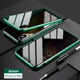 thumbnail image 1 of Anti-Peeping iphone XS Max Full Body Phone Case, Magnetic Absorption Double-Sided Tempered Glass Metal Bumper To Protect Privacy Protection Cover For iphone XS Max (Green), 1 of 7