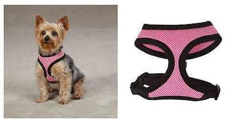 Anti Pull Breathable Mesh NO CHOKE Dog Harness Selections - 10 Colors & 5 Sizes (Pastel Pink Harness,Large)