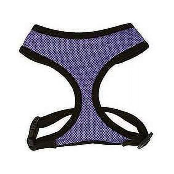 Anti Pull Breathable Mesh NO CHOKE Dog Harness Selections - 10 Colors & 5 Sizes (Purple Harness,Small)