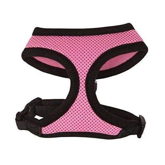 Anti Pull Breathable Mesh NO CHOKE Dog Harness Selections - 10 Colors & 5 Sizes(xLarge Pastel Pink Harness)