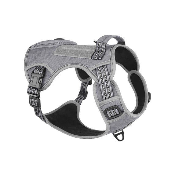 Anti-Pull Dog Harness Reflective Vest, Ongmies Adjustable Soft Oxford with Inner Mesh, Prevent Pulling Easy Control for Small Medium Large Dogs