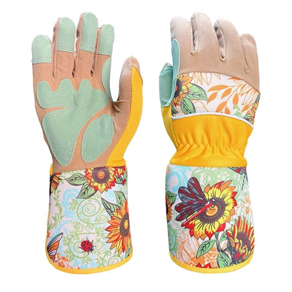 Anti-Puncture Garden Gloves - Breathable Microfiber Work Gloves with Non-Slip Grip, Comfortable Protective Gloves for Gardening, Landscaping, Yard Work