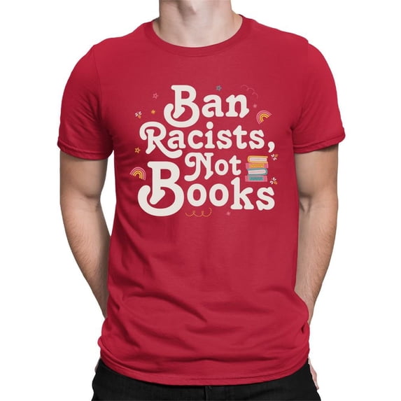 Anti-Racist Book Lover Statement Tee T-shirt Color Men's
