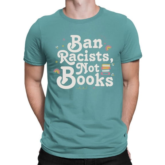 Anti-Racist Book Lover Statement Tee T-shirt Color Men's