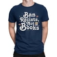 thumbnail image 1 of Anti-Racist Book Lover Statement Tee T-shirt Color Men's, 1 of 4