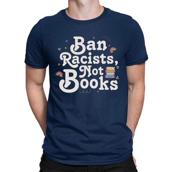 Anti-Racist Book Lover Statement Tee T-shirt Color Men's
