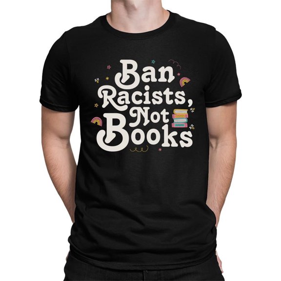 Anti-Racist Book Lover Statement Tee T-shirt Men's