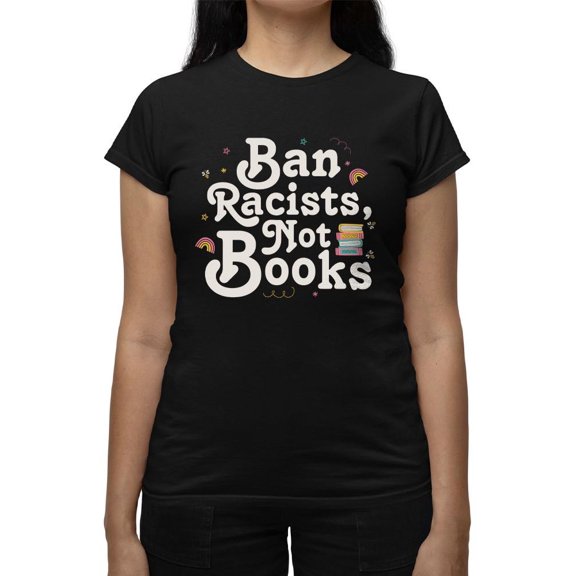 Anti-Racist Book Lover Statement Tee T-shirt Women's