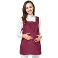 thumbnail image 1 of Anti-Radiation Maternity Clothes Baby Mom Protection Shield Dresses,Maroon,L, 1 of 6