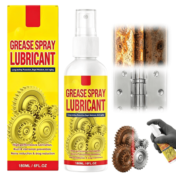 Anti-Rust Lubricant Spray & Rust Remover, Multi-Function Heavy Rust Remover Spray, Rust Removal Lubricant Spray, Fast-Acting Formula for Vehicles, Tools, Chains, Bolts & Hinges