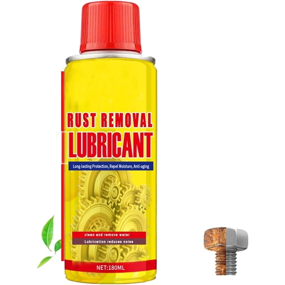 Anti-Rust Lubricant Spray & Rust Remover, Penetrating Oil Lubricant Spray, Multi-Purpose Rust Dissolver for Metal, Vehicle Parts, Tools, Hinges & Bolts(1 pcs)