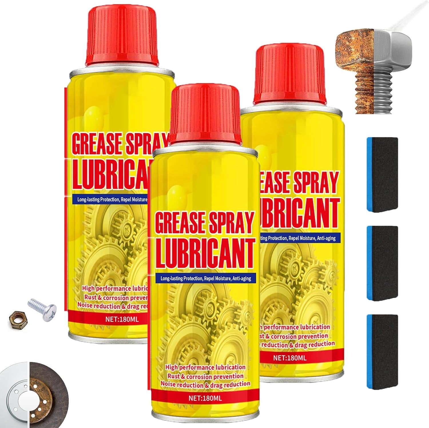 Spray For Rust Anti-Rust Lubricant Spray & Rust Remover - Rust Remover Spray for Metal ...