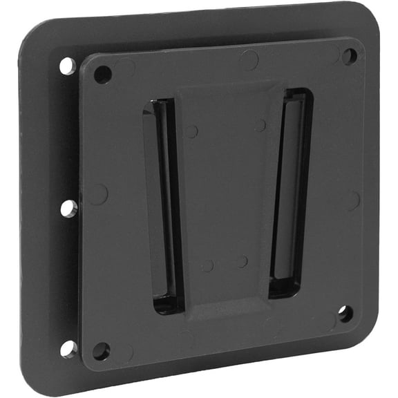 Anti-Rust Quick Release Plastic Polymer RV TV Mount for Screens up to 43 inches and 30 lbs, VESA 100x100mm, Low Profile Wall Bracket Camping, Truck, Movie Night, Black, Mount-VWRV1