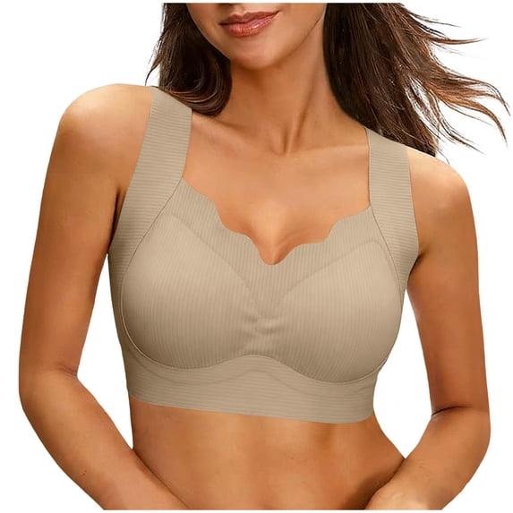 Anti Sagging Full Coverage Bras for Women,No Underwire Bras for Women Wireless Push-Up