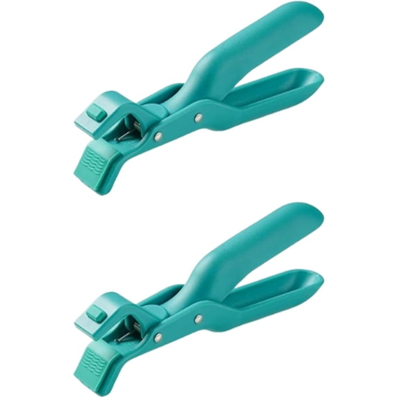 Anti Scald Bowl Holder Clip Set, 2 Pieces Hot Plate Gripper Tongs For Paper Plates, Multi Function Kitchen Anti Scalding Grippers For Pots Microwave Oven Air Fryer Steamer(Green)