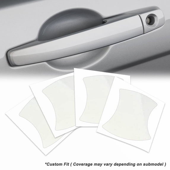 Anti-Scratch Door Handle Cup Protector Clear Bra Film for Audi Q7 2016 - 2019