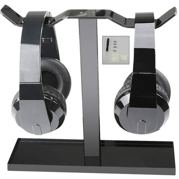 Anti-Scratch Hanger Headset Stand Holder Solid Base Double Side Supporting Bars