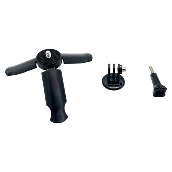 Anti-Scratch Phone Tripod Adapter, 1/4 Inch Screw Clamp for Action Cameras & Stabilizers, Portable Black Design