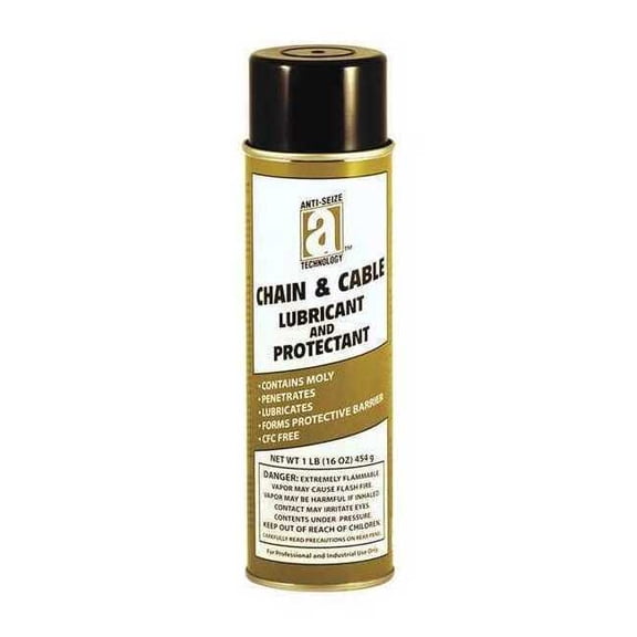 Anti-Seize Technology 20 oz, Aerosol Can, Mineral Oil, Black 17040