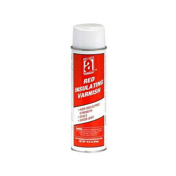 Anti-Seize Technology Insulating Varnish,Red,16 oz,Aerosol 17214