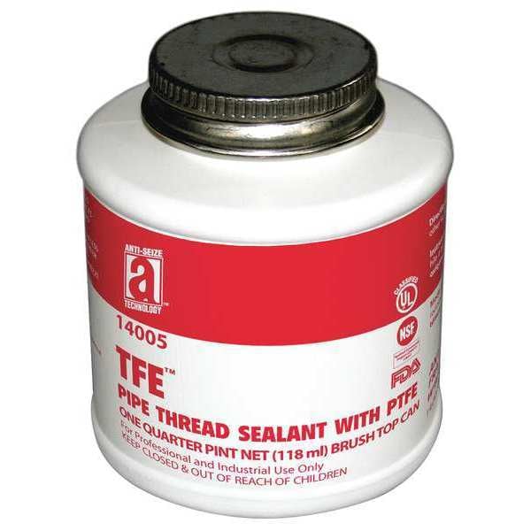 Threading Paste Pipe Thread Sealant 4.8 fl oz, Brush-Top Can, TFE, Off-White, Paste ...