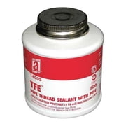 Pipe Thread Sealant 4.8 fl oz, Brush-Top Can, TFE, Off-White, Paste 14005