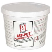 Plumbers Putty 5 lb, Tub, AST-PUT, White, Paste 25205