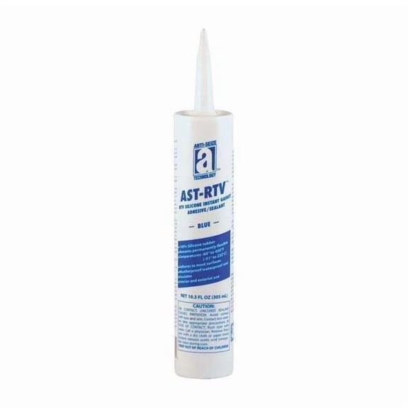 Waterproof RTV Gasket Maker, 10.3 oz, Blue, Temp Range -75 to 450 Degrees F