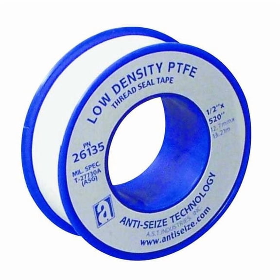 Anti-Seize Technology Thread Sealant Tape,1/2" W,White 26130