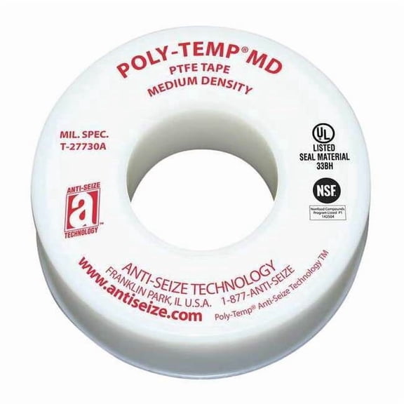 Anti-Seize Technology Thread Sealant Tape,1" W,White 16060