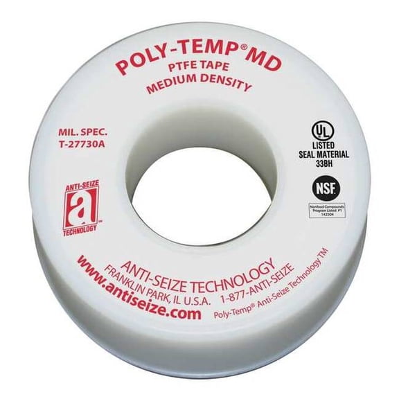 Anti-Seize Technology Thread Sealant Tape,3/4" W,White 16050A