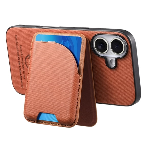 Anti Shock Magnetic Phone Case With Card Slot Premium Textured PU1eatherSlim Protective Cover For Secure Everyday Use