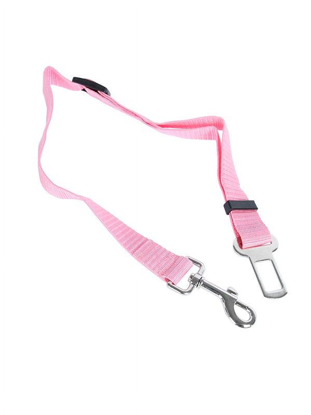 Anti-Shock Dog Car Seat Belt Clip – Bungee Lead Travel Safety Harness For Small, Medium & Large Breeds (Black)