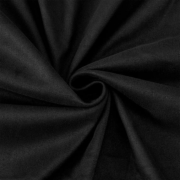 Anti Silver Cloth 60x39 Inch Polishing Protect Cloth Suede Fabric for Silverware Flatware Silversmith Home Kitchen (Black)