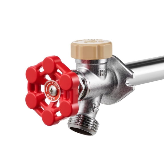 Anti-Siphon Frost-Proof Sillcock, 12" Freeze Proof Outdoor Faucet Bib with Backflow Preventer, 1/2" Push-to-Fit Connector X 3/4" Hose Bibb, No Lead Frost-free Spigot for PEX Copper CPVC Pipes